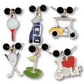 Golf Theme Stock Wine Charm (Set of 6)